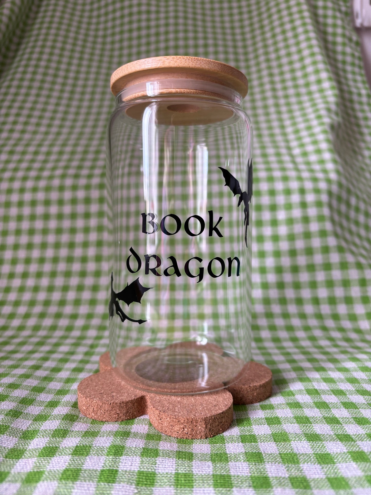 Book Dragon Glass Cup