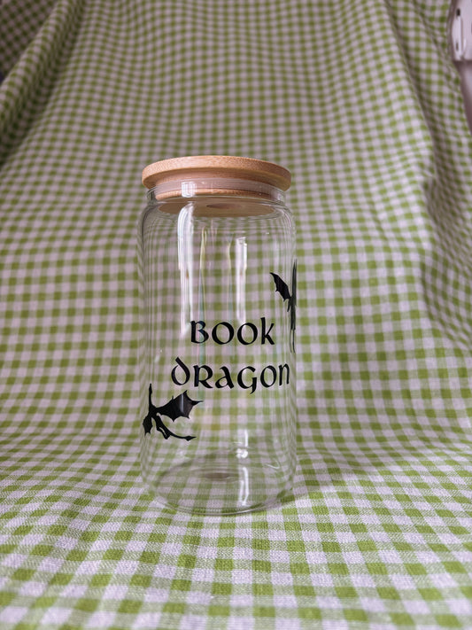 Book Dragon Glass Cup