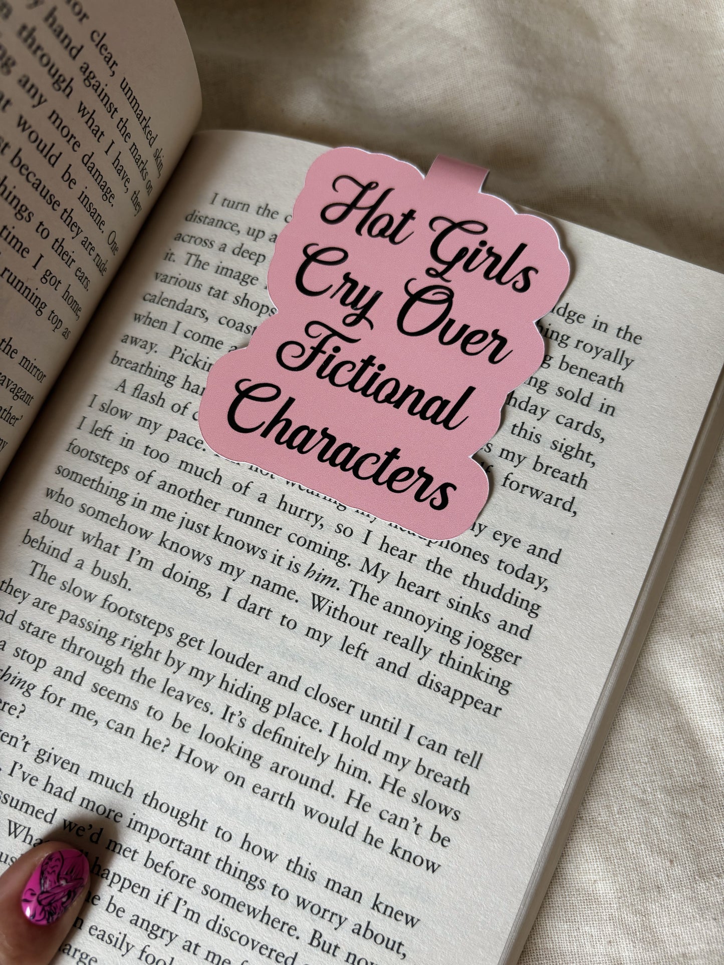 Hot Girls Cry Over Fictional Characters Magnetic Bookmark