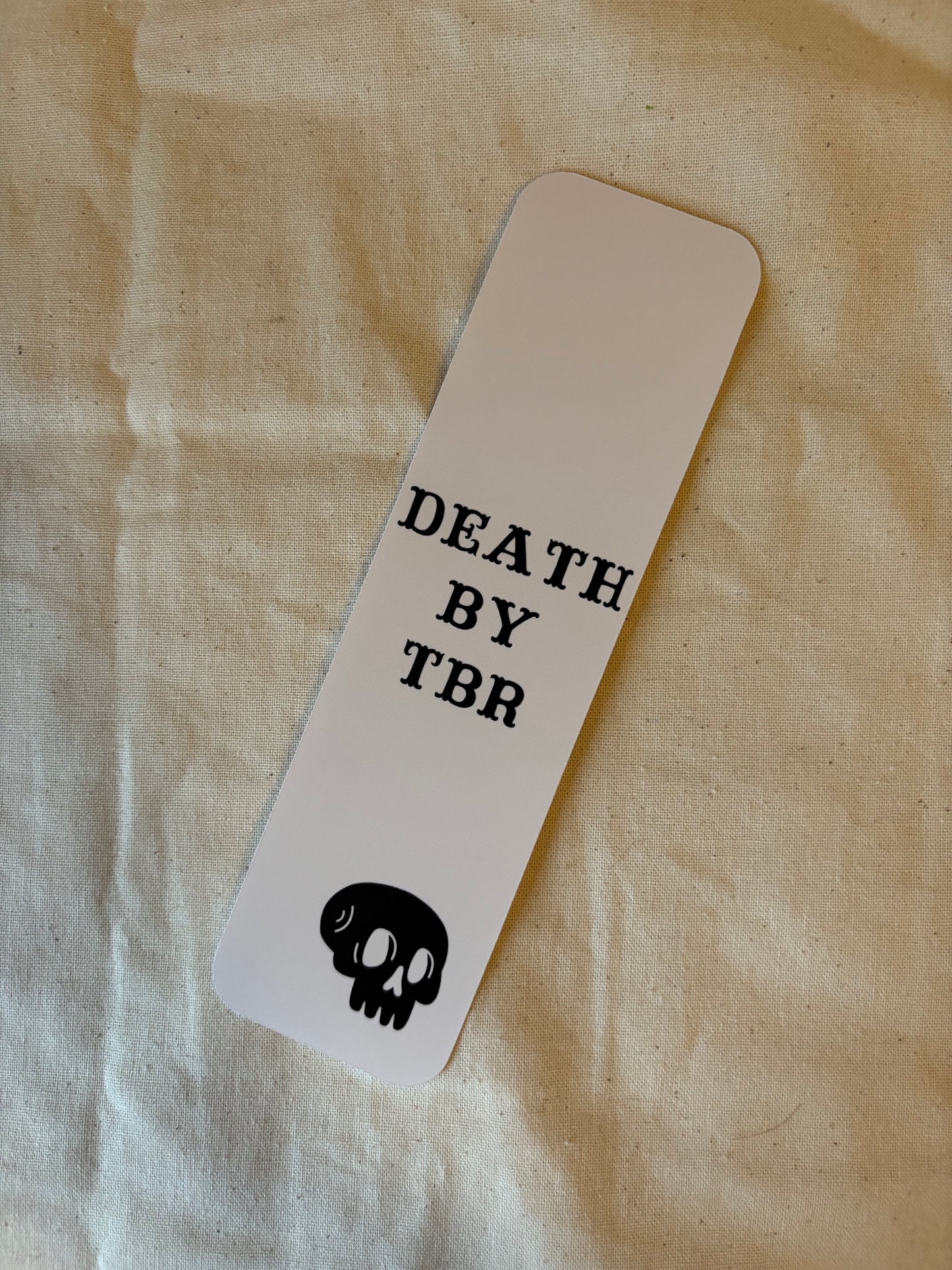 Death By TBR Bookmark